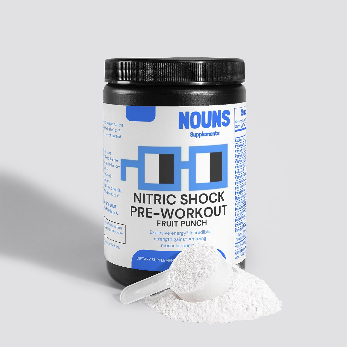 Nitric Shock Pre-Workout Powder (Fruit Punch)