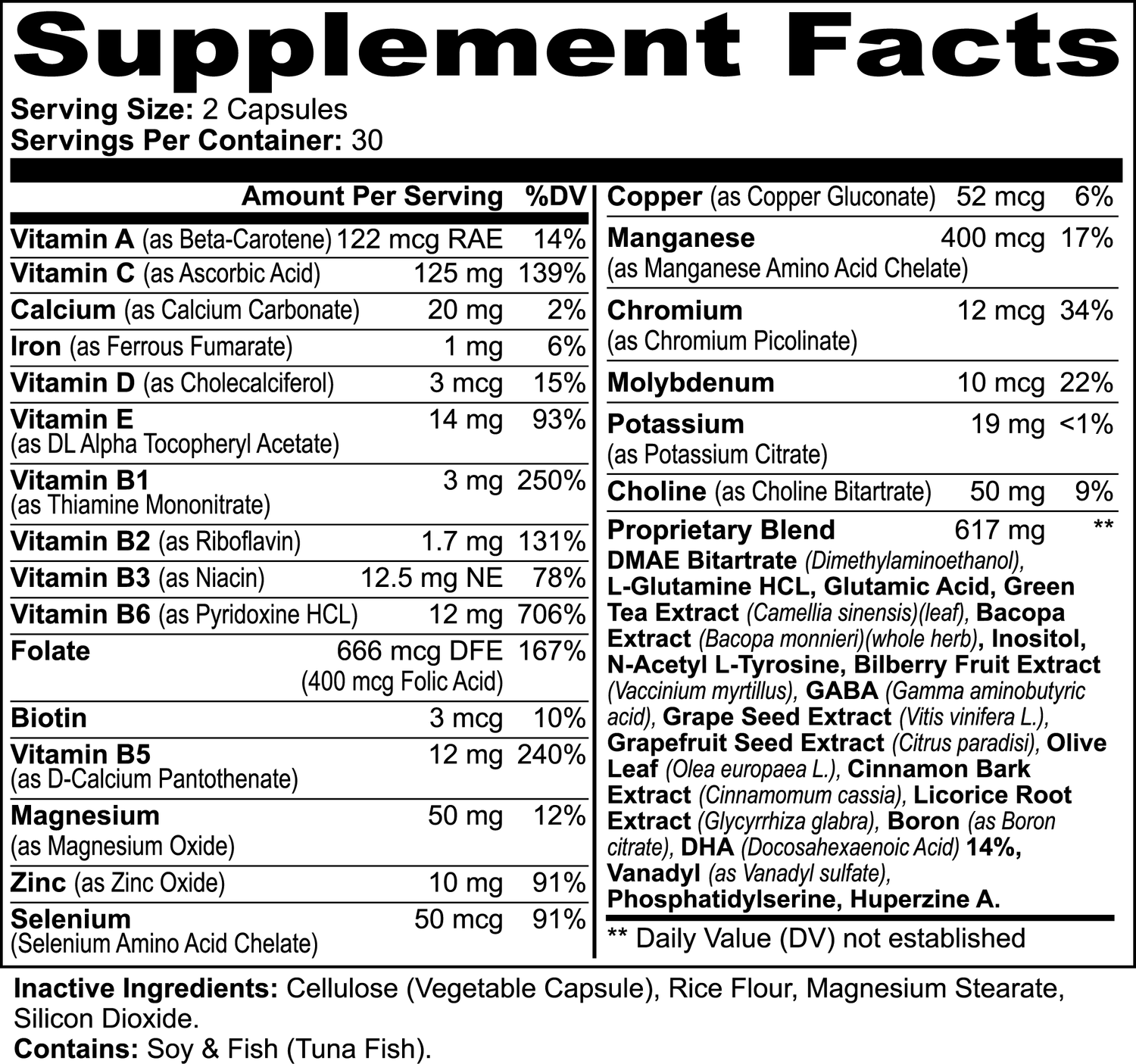 Nootropic Brain & Focus Formula ⌐◨-◨